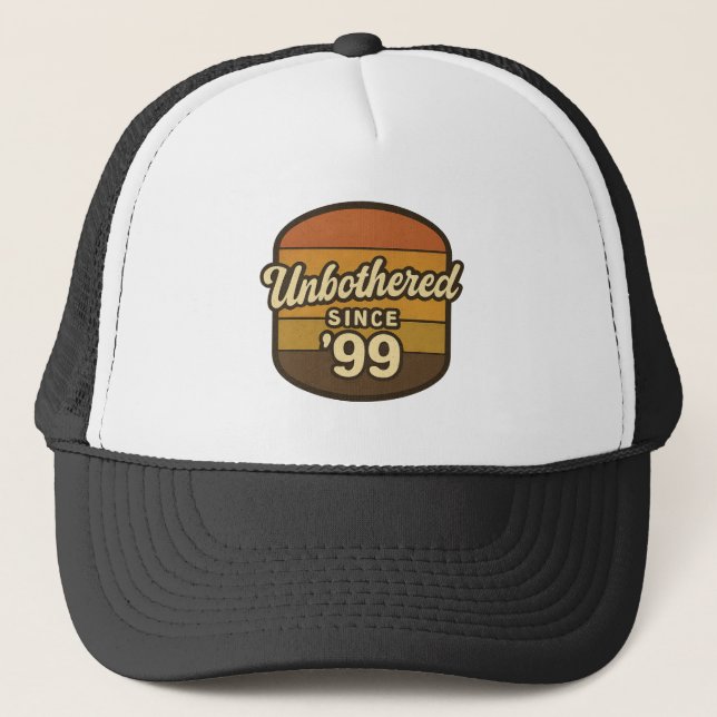 Y2K Retro Stripes Throwback Geschenk - Seit '99 Truckerkappe (Vorderseite)