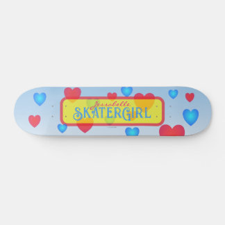 Y2K Skater Girl Leuchtende Herzen Skateboard