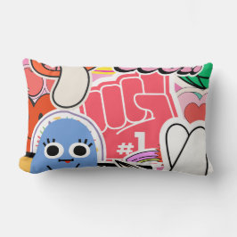 Y2K Stickers Cool Helle Ästhetik Lendenkissen