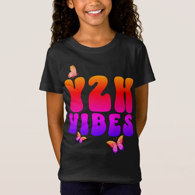 Y2K VIBES Butterfly T-Shirt (Vorderseite)