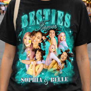 Y2K Vintage 90s Meilleures Amies T-Shirt Imprimé T