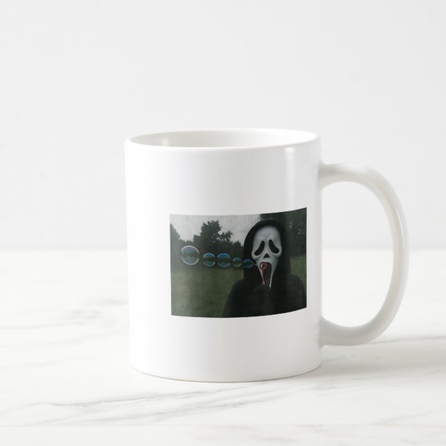 Y Face Blows Funny Horror Halloween Meme Kaffeetasse (Rechts)