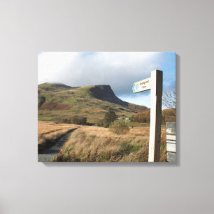 Y Garn North Wales Postcard Poster Imitate Leinwan Leinwanddruck