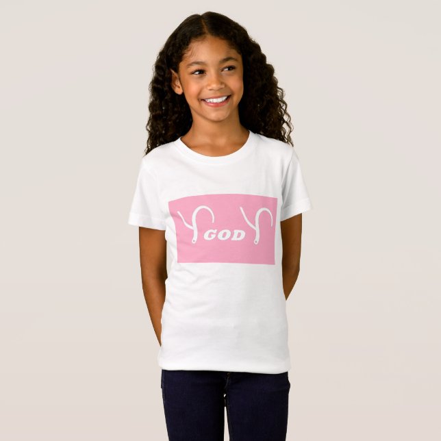 "Y God Y" Pink T - Shirt Design (Vorne ganz)