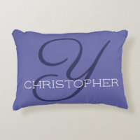 Y Initial Calligraphy Name Trendy Blue