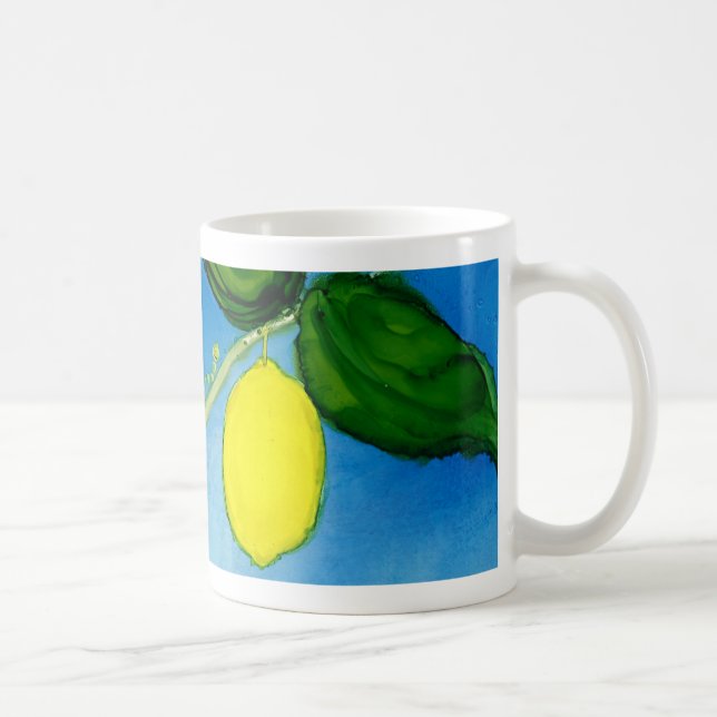 Y ist für gelbe Alphabetkunst-Tasse Kaffeetasse (Rechts)