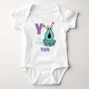 Y ist für Yip-Yips   addieren Ihren Namen Baby Strampler