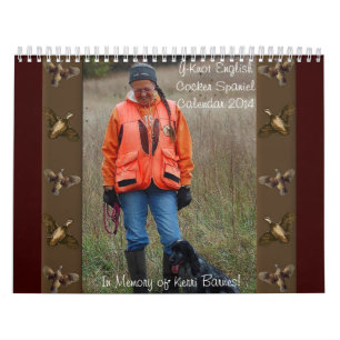 Y-Knoten Englisch-Cocker spaniel-Kalender Kalender