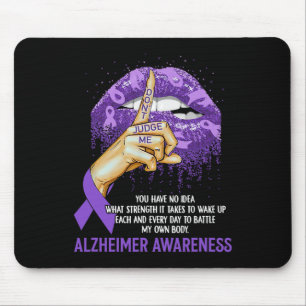 Y Lila Lips Heimerheimer Sensibilisierungskampagne Mousepad