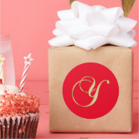 Y Monogramm Gold