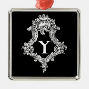 Y Monogramm Ornament Aus Metall