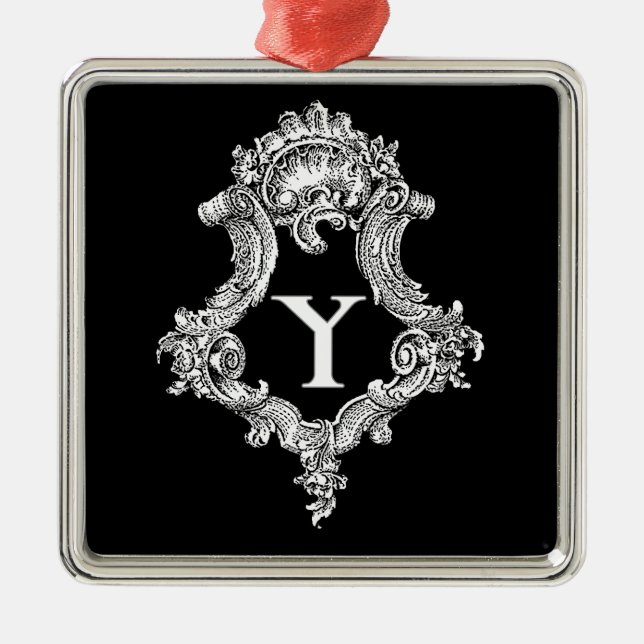 Y Monogramm Ornament Aus Metall (Vorne)