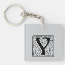 Y Monogramm schwarz
