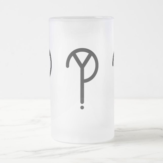 Y noir ? Tasse givrée par symbole (Centre)