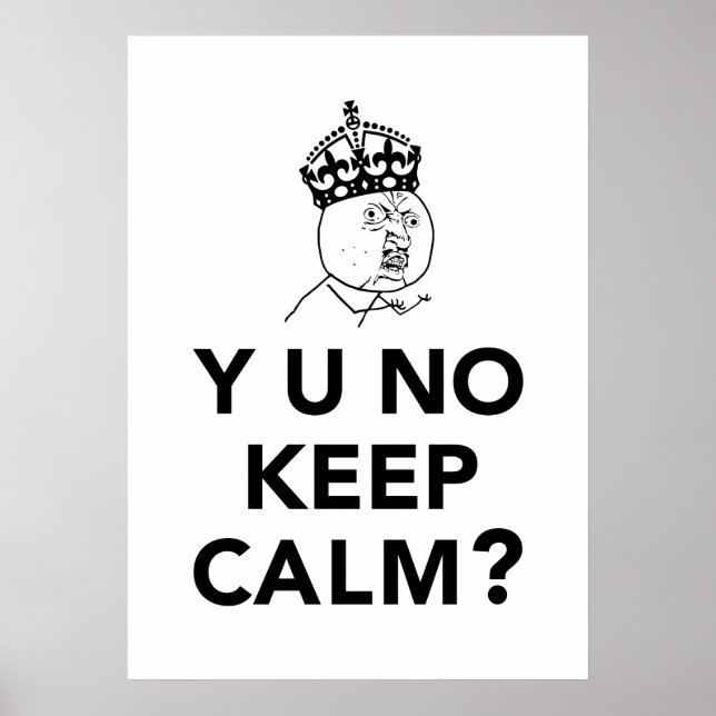 Y U Kein Typ - Y U Kein Behalt Poster (Vorne)