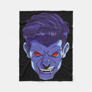 Y Vampire Halloween Monster Face Beängstigend Fang Fleecedecke