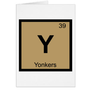 Y - Yonkers New York Chemie Periodensystem Stadt