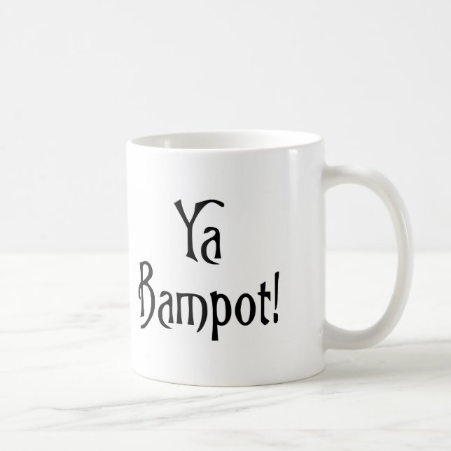Ya Bampot lustig Scottish Banter Patter Slang Kaffeetasse (Rechts)