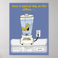 Ya Betcha Ich bin gestresst! (Fisch in einem Mixer