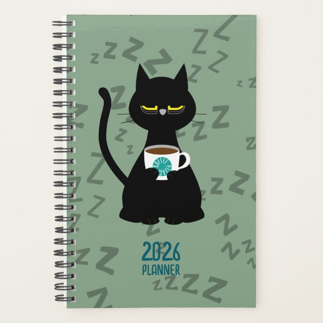 YAAAWN Schlafkatze 2026 Planer (Vorderseite)