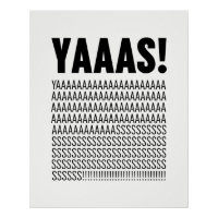 Yaas Black Typografy Custom Background Color