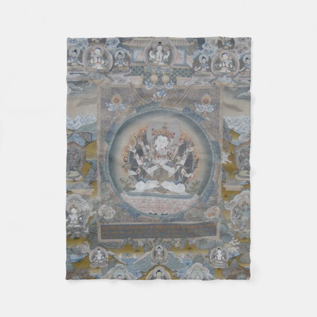 Yab Yum Vajrasattva Fleece Blanket (Vorderseite)
