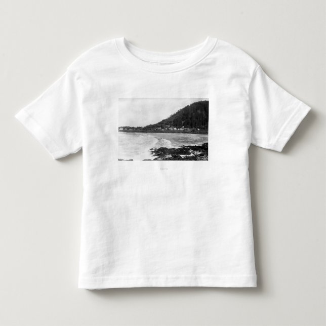 Yachats, Oregon-Stadtansicht und Ozean-Fotografie Kleinkind T-shirt (Vorderseite)