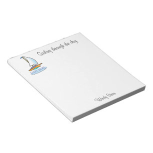 Yacht 2B Me™_logoboat_personalized Notizblock