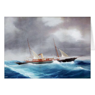 Yacht à vapeur Margarita années 1900