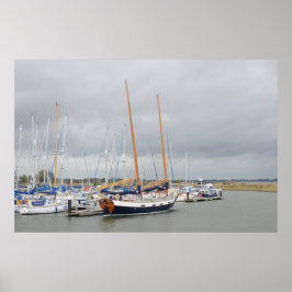 Yacht Barn Owl Poster