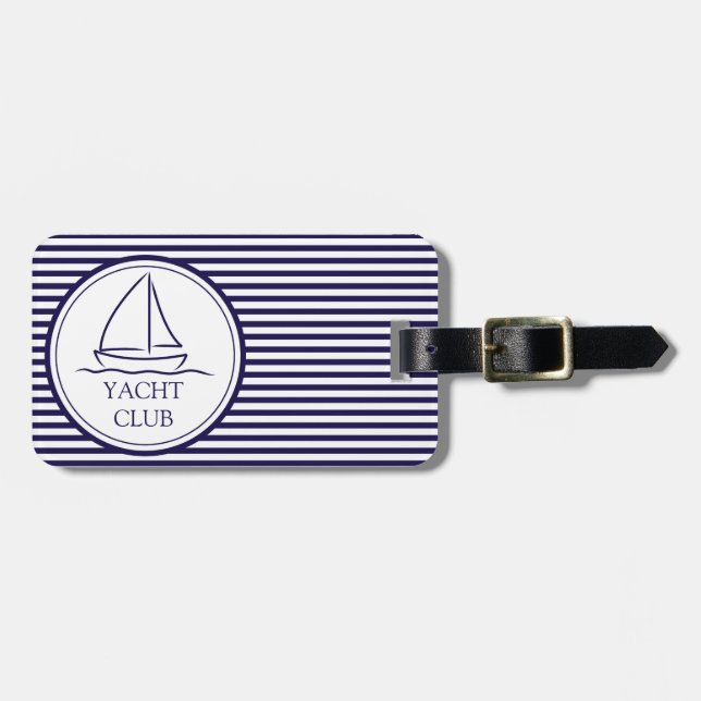 Yacht Club Gepäckanhänger (Vorderseite horizontal)