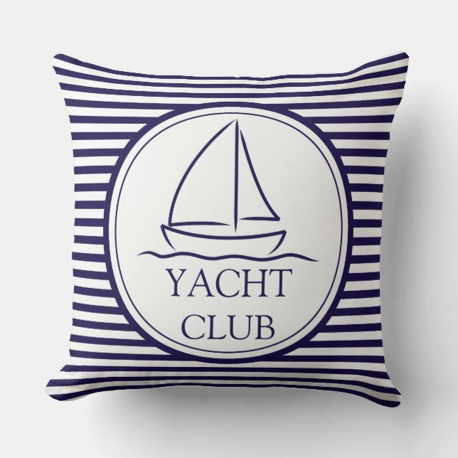 Yacht Club Kissen (Vorderseite)