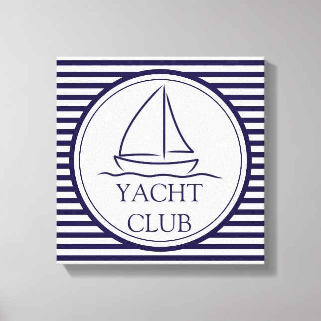 Yacht Club Leinwanddruck (Vorderseite)