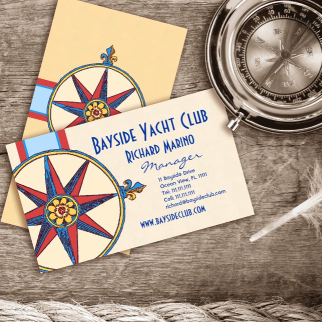 Yacht Club, Sailing Club, Marina, Nautical Shop Visitenkarte (Von Creator hochgeladen)