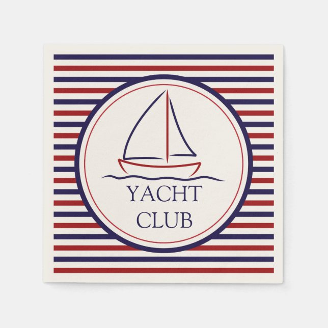 Yacht Club Serviette (Vorderseite)