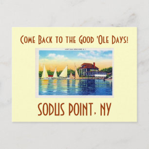 Yacht Club Sodus Point, kommen Sie zurück zu den g Postkarte