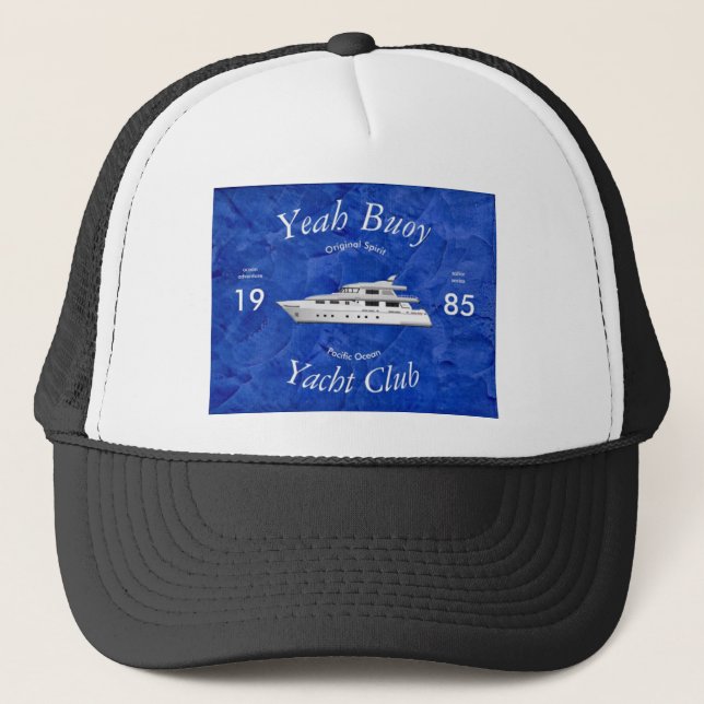Yacht Club Yeah Buoy Truckerkappe (Vorderseite)