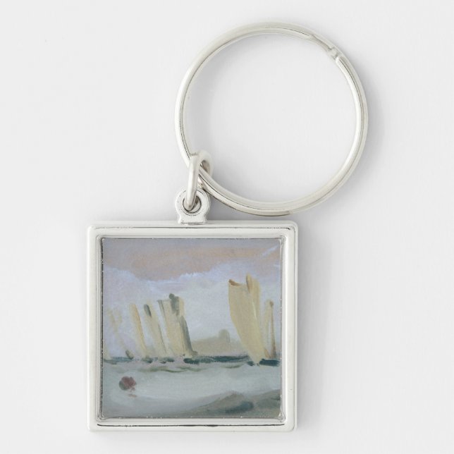 Yacht das Laufen auf dem Solent, vorher Schlüsselanhänger (Vorne)