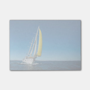 Yacht, die Südaustralien segelt Post-it Klebezettel