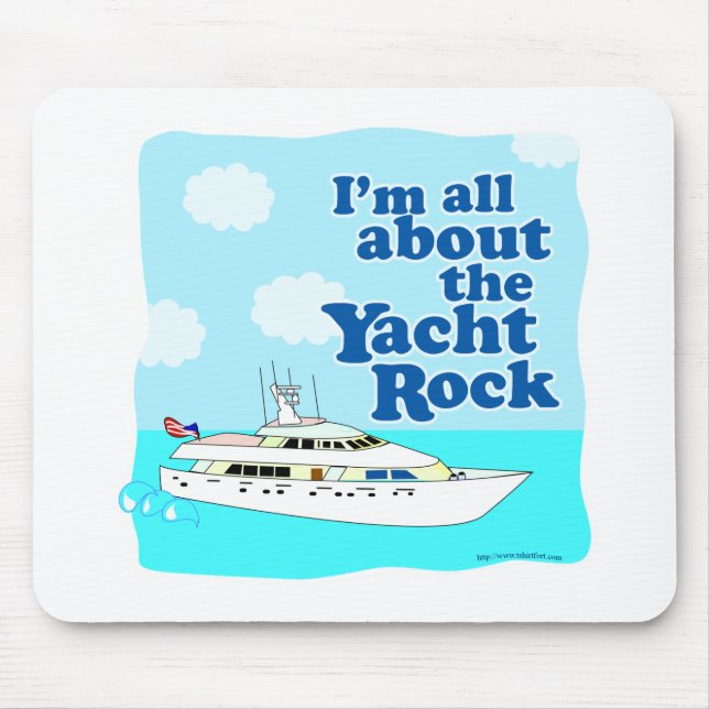 Yacht-Felsen Mousepad (Vorne)