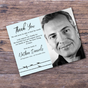 Yacht on the Ocean Funeral Merci Cartes