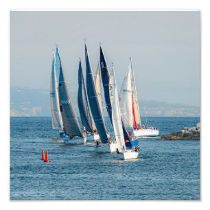 Yacht Race - Marina Del Rey, CA Fotodruck