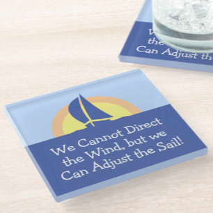 Yacht Racing Segel Thema Glasuntersetzer