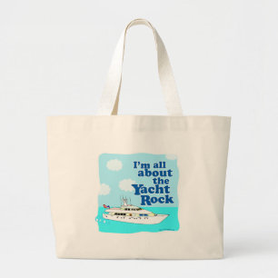 Yacht Rock Funny Cartoon Musik Slogan Tasche