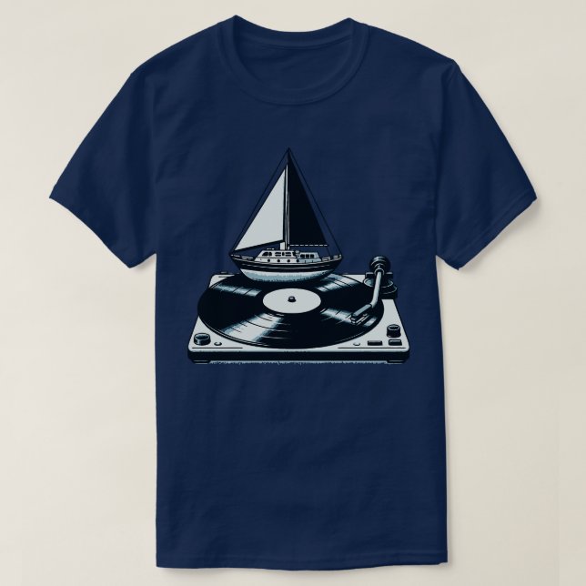 Yacht Rock Vinyl Lover 1 T-Shirt (Design vorne)
