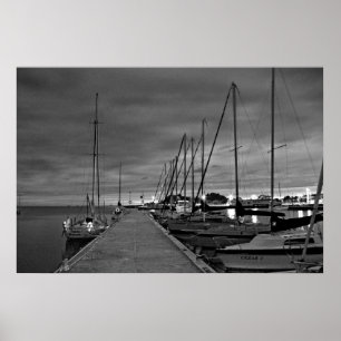 Yachten im Hafen Fotografie Poster
