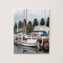 Yachten in Marina, Port Fairy, Victoria, Australie