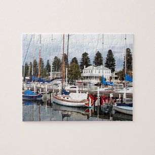 Yachten in Marina, Port Fairy, Victoria, Australie