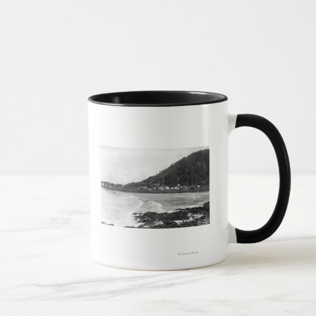 Yachten, Stadtansicht von Oregon und Meeresfotogra Tasse (Rechts)