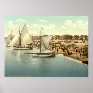 Yachten Start in Yarmouth, Norfolk, England Poster